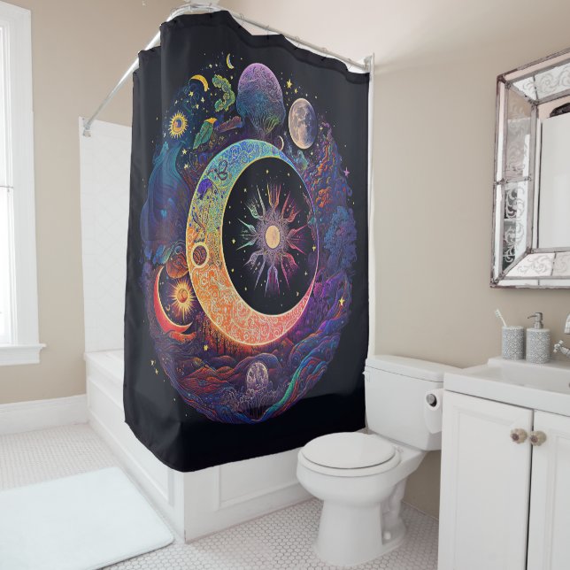 Rideaux De Douche Moon Dreams Shower Curtain (En situation)