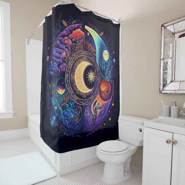 Rideaux De Douche Moon Dreams Shower Curtain (En situation)