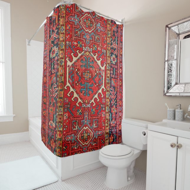 Rideaux De Douche Moquette turque antique (En situation)