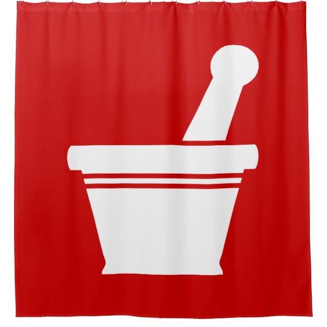 Rideaux De Douche Mortier et pilon (Devant)