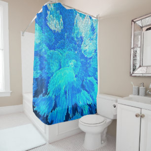 Rideaux De Douche mosaïque Abstraite, moderne, turquoise