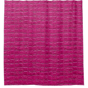 Rideaux De Douche Motif à effet de cuir rose