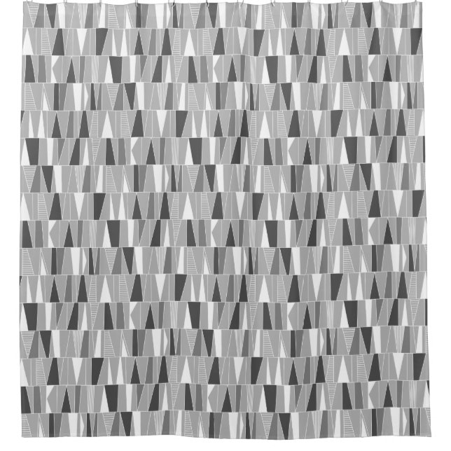 Rideaux De Douche Motif Abstrait 070721 - Tons de gris (Devant)