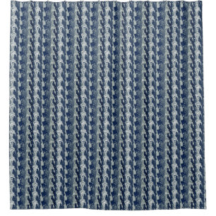 Rideaux De Douche Motif Abstrait bleu marine