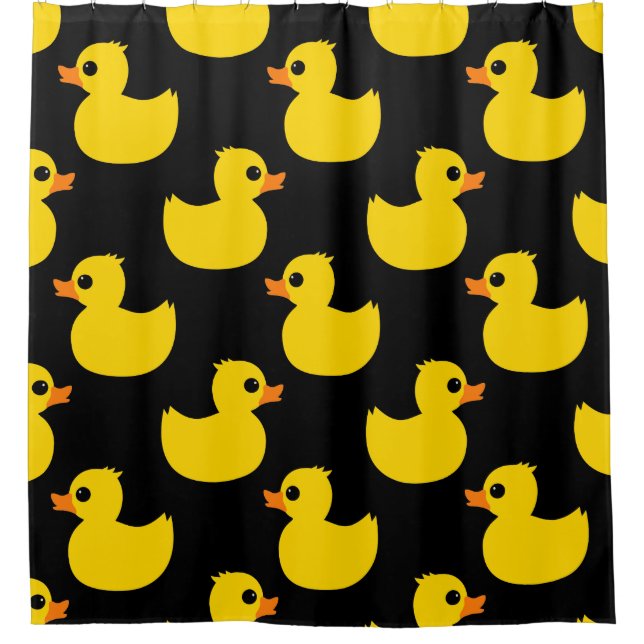 Rideaux De Douche Motif animal de canard en caoutchouc (Devant)