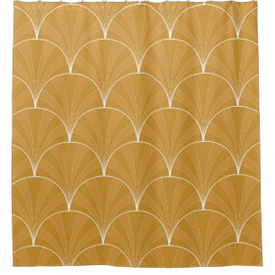 Rideaux De Douche Motif Art Déco sans couture. ba minimaliste vintag