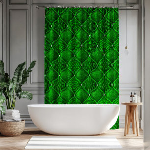 Rideaux De Douche Motif Art Déco Vert Glamour