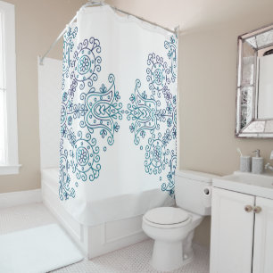 Rideaux De Douche Motif Bohème Folk