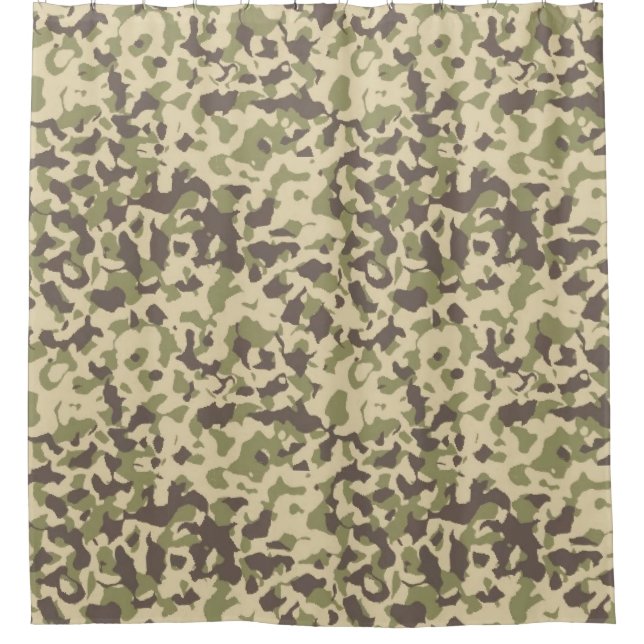 Rideaux De Douche Motif Camo (Devant)