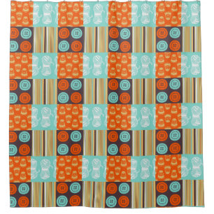 Rideaux De Douche motif de Bruit-art - cousant