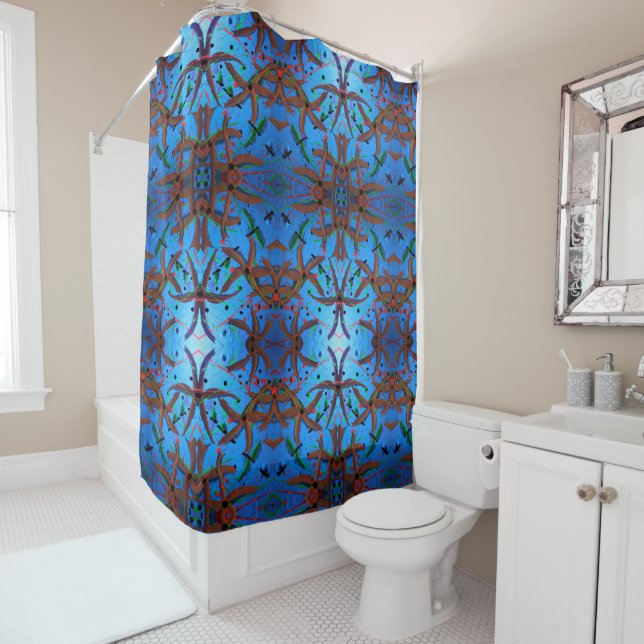 Rideaux De Douche Motif de Flower Circus (En situation)