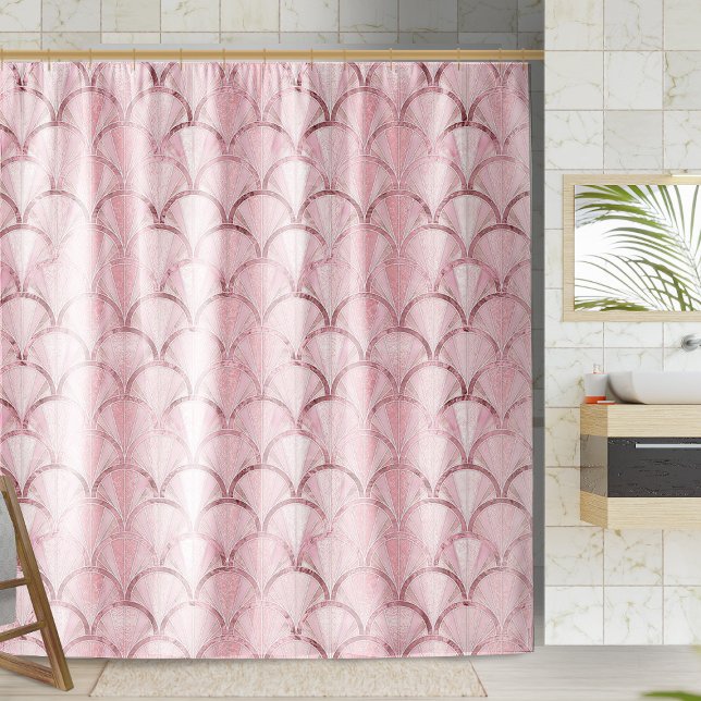 Rideaux De Douche Motif de luxe rose Gold Art Déco (Créateur téléchargé)