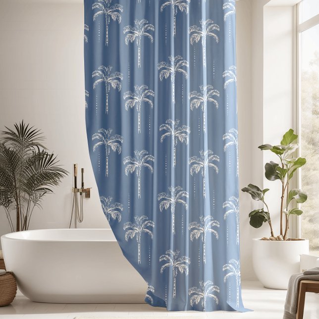 Rideaux De Douche Motif de palmiers tropicaux moderne (Créateur téléchargé)