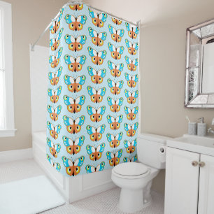 Rideaux De Douche Motif de papillon décoratif joli