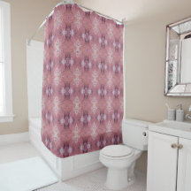 Motif de taille M abstrait rose et violet doux