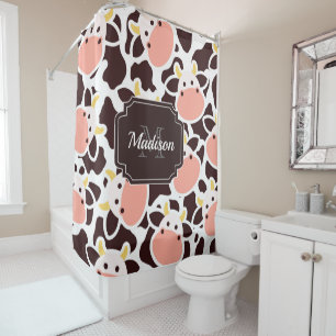 Rideaux De Douche Motif de vache mûre