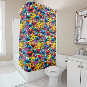 Rideaux De Douche Motif d'équipage de la rue Sesame