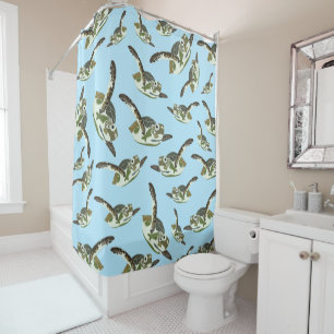 Rideaux De Douche Motif des Tortues de mer
