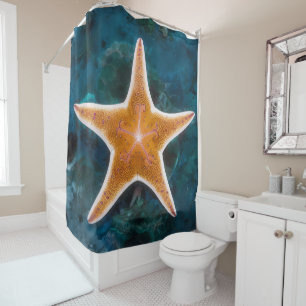 Rideaux De Douche Motif d'étoile de mer multicolore