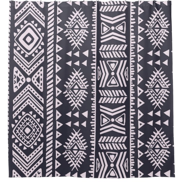 Rideaux De Douche Motif d'illustration ethnique tribal (Devant)
