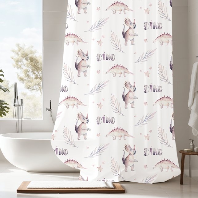 Rideaux De Douche Motif Dino Dinosaur moderne (Créateur téléchargé)
