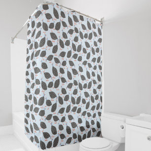 Rideaux De Douche Motif d'oiseaux de Guinée Fowl