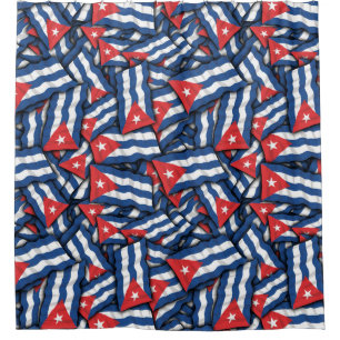 Rideaux De Douche Motif du drapeau cubain