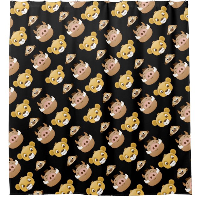 Rideaux De Douche Motif du Lion King Emoji Land (Devant)