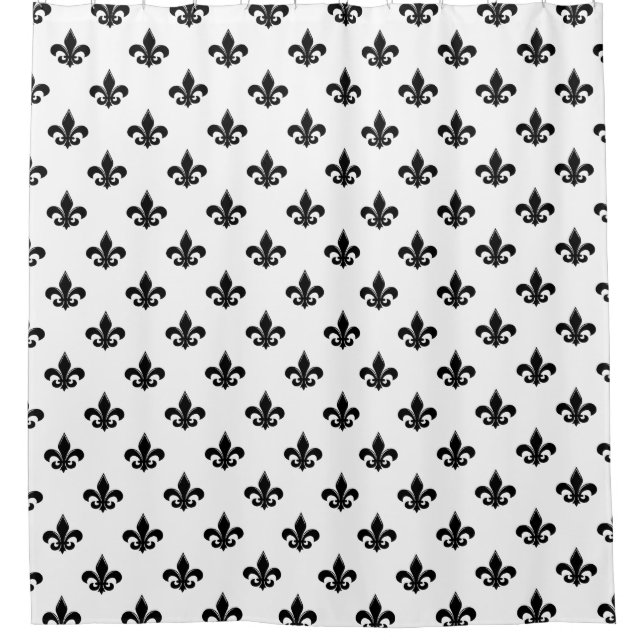 Rideaux De Douche motif Fleur de Lis (Devant)