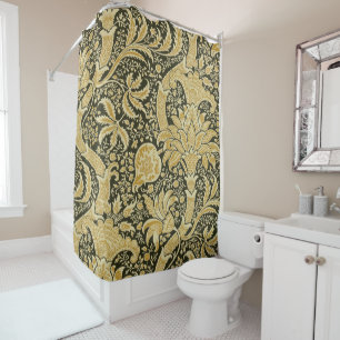 Rideaux De Douche Motif indien d'or, William Morris