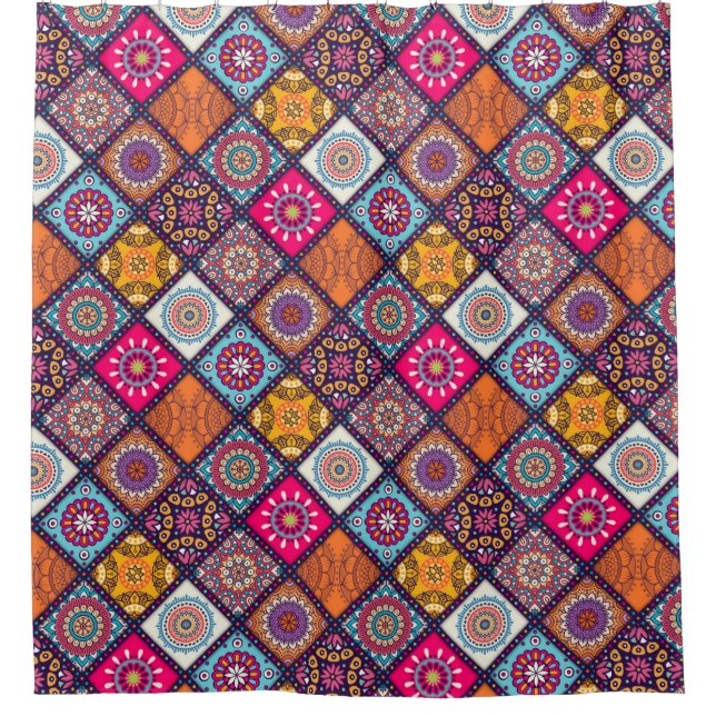 Rideaux De Douche Motif Mandala (Devant)
