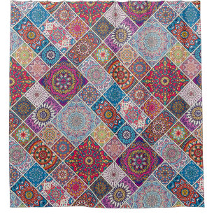 Rideaux De Douche Motif Mandala
