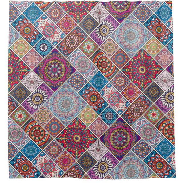 Rideaux De Douche Motif Mandala (Devant)