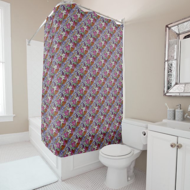 Rideaux De Douche Motif Medley (En situation)