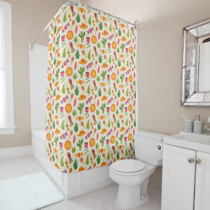 Rideaux De Douche Motif mexicain Fiesta Mexique