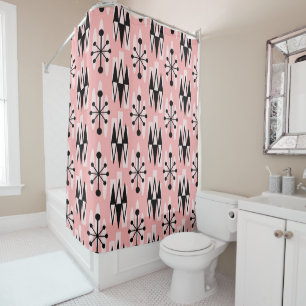 Rideaux De Douche Motif moderne du milieu du siècle de l'âge atomiqu