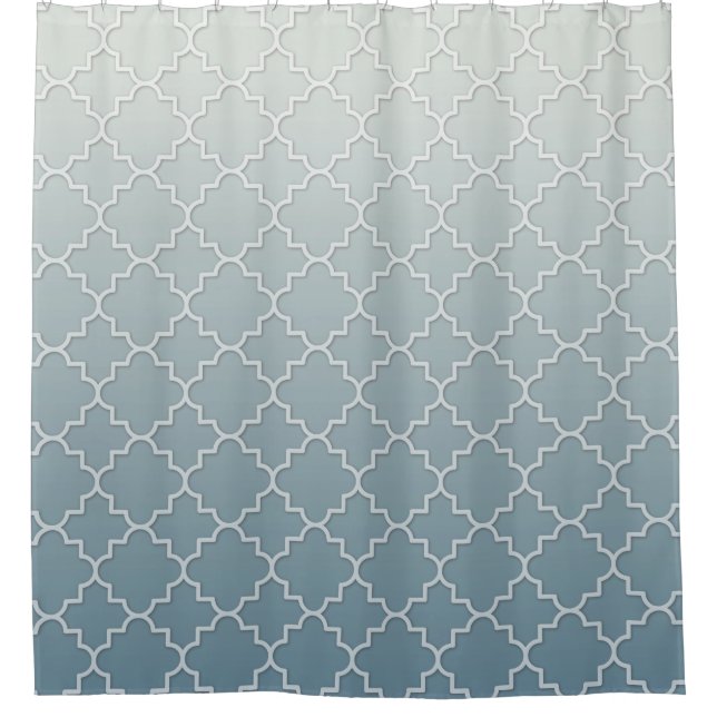 Rideaux De Douche Motif Motif Ombre Bleu Ombre Ombragé (Devant)