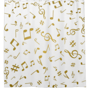 Rideaux De Douche Motif musical