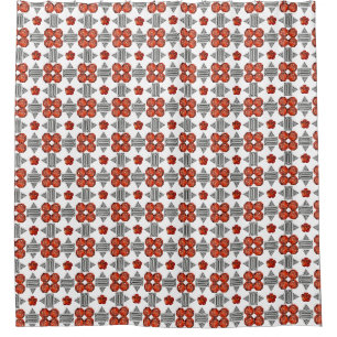 Rideaux De Douche Motif orange diamant