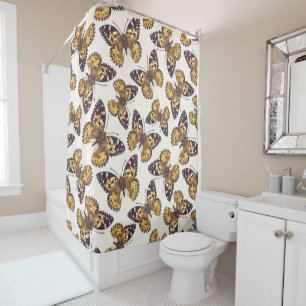 Rideaux De Douche Motif papillon de femme peinte
