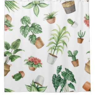 Rideaux De Douche motif plante