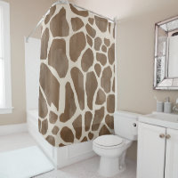 Motif Poster de animal de Giraffe d'aquarelle