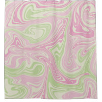 Motif rose vert à bille liquide