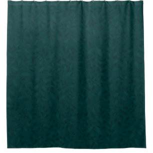 Rideaux De Douche Motif sans couture de feuille botanique sarcelle f