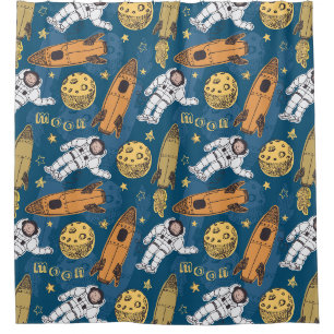 Rideaux De Douche Motif spatial