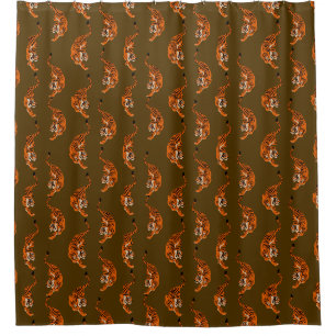 Rideaux De Douche Motif Tigre