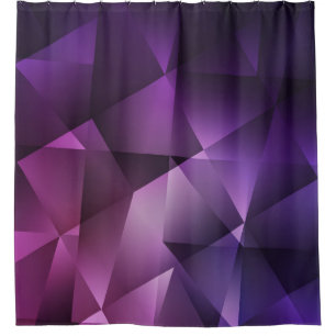 Rideaux De Douche Motif transparent rose et violet moderne