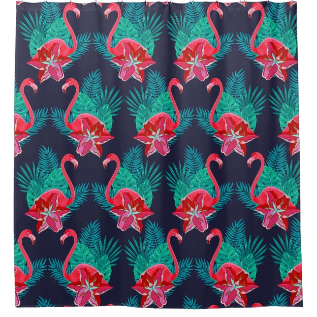 Rideaux De Douche Motif tropical (Devant)