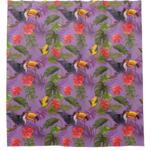 Rideaux De Douche Motif tropical