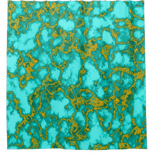 Rideaux De Douche Motif turquoise